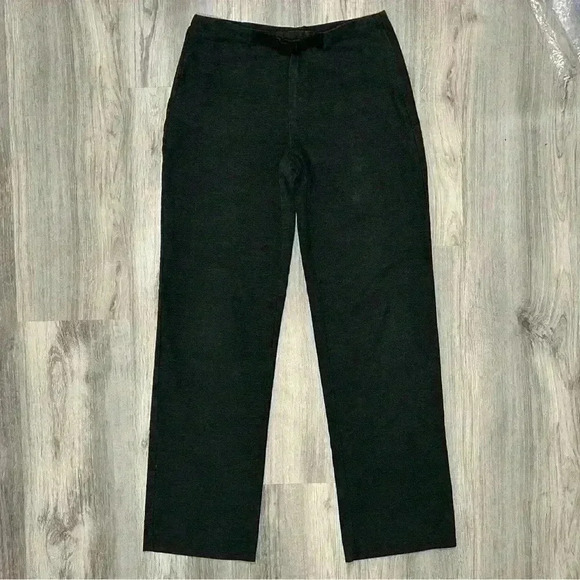 Club Monaco Charcoal Gray Dress Work Pants Buckle Trouser Cotton Blend Size 6 - Picture 1 of 9